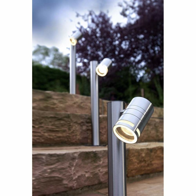 Deko-Light Pollerleuchte, Zilly II 500 mm, 1x max. 10 W GU10, Silber, 220-240 V/AC, 50 / 60 Hz