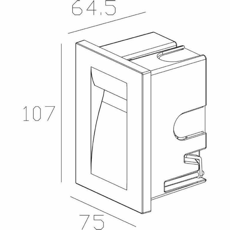 Deko-Light Wandeinbauleuchte, Yvette II, 4,7 W, 3000 K, Weiß, 220-240 V/AC, 50 / 60 Hz