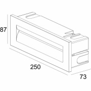 Wandeinbauleuchte, Yvette III, 9,5 W, 3000 K, Weiß, 220-240 V/AC, 50 / 60 Hz