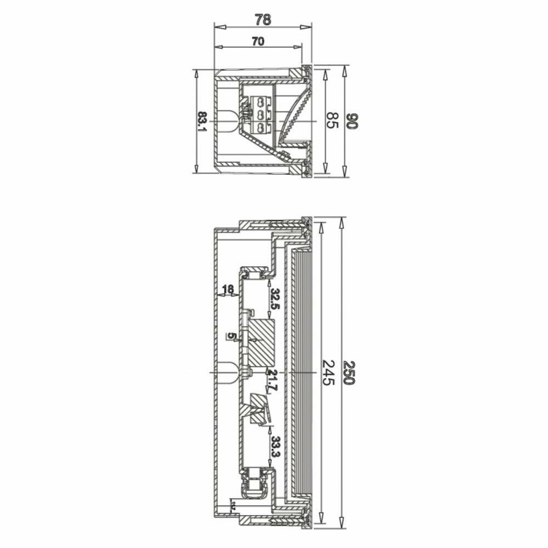 Deko-Light Wandeinbauleuchte, Light Base III Outdoor, 4,3 W, 3000 K, Schwarz, 220-240 V/AC, 50 / 60 Hz