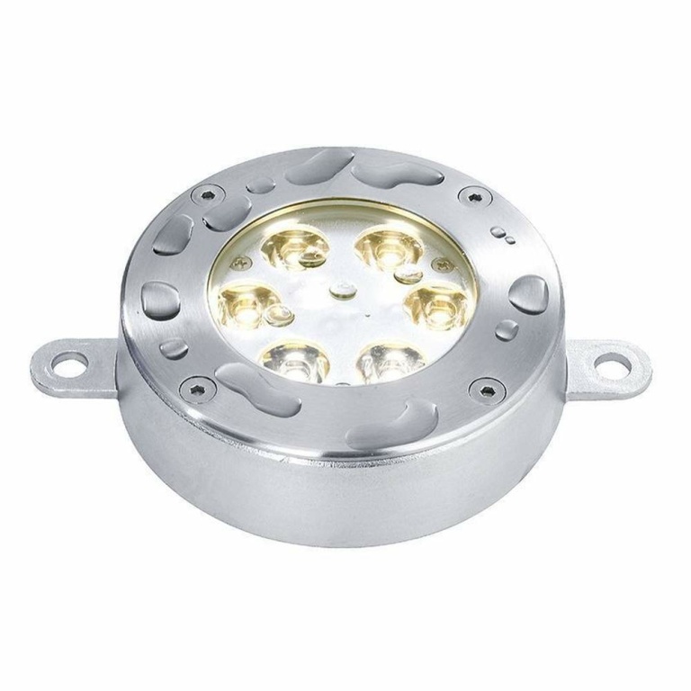 Deko-Light Unterwasserleuchte, Shark I, 11,8 W, 3000 K, Silber, Spannungskonstant, 24 V/DC