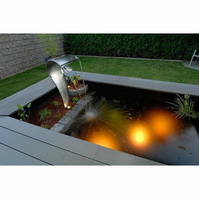 Deko-Light Unterwasserleuchte, Shark I, 11,8 W, 3000 K, Silber, Spannungskonstant, 24 V/DC