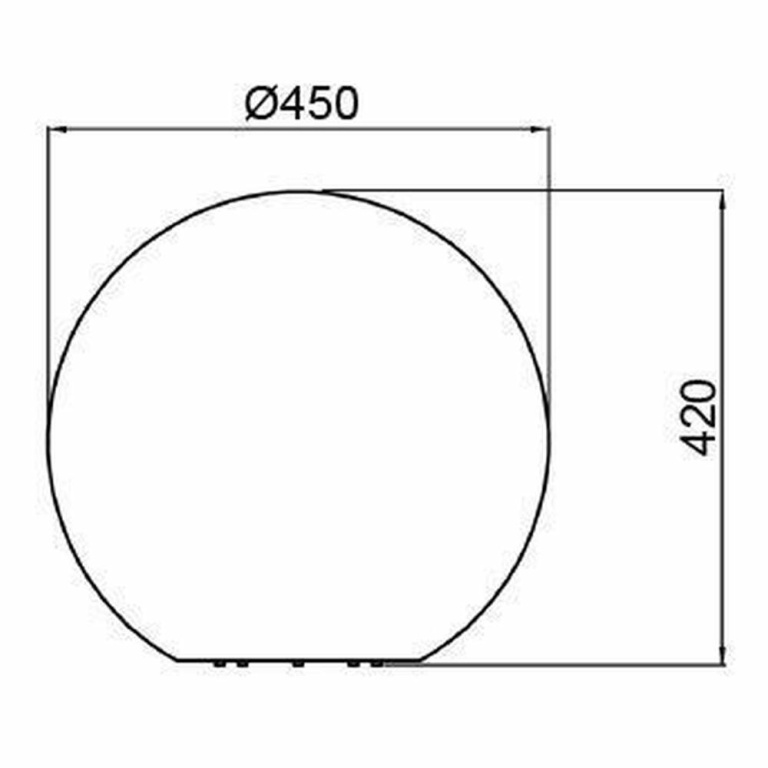 Deko-Light Kugelleuchte, Kugelleuchte 500 mm, 1x max. 23 W E27, Weiß, 220-240 V/AC, 50 / 60 Hz