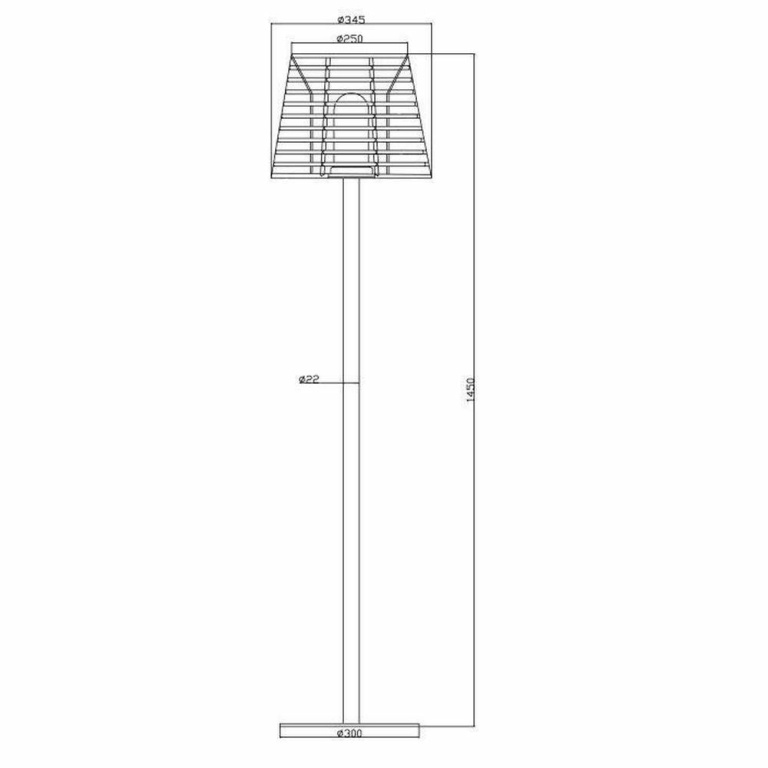 Deko-Light Stehleuchte, Velorum 1450 mm, 1x max. 18 W E27, Anthrazit, 220-240 V/AC, 50 / 60 Hz