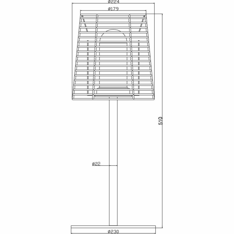 Deko-Light Tischleuchte, Velorum, 1x max. 18 W E27, Anthrazit, 220-240 V/AC, 50 / 60 Hz