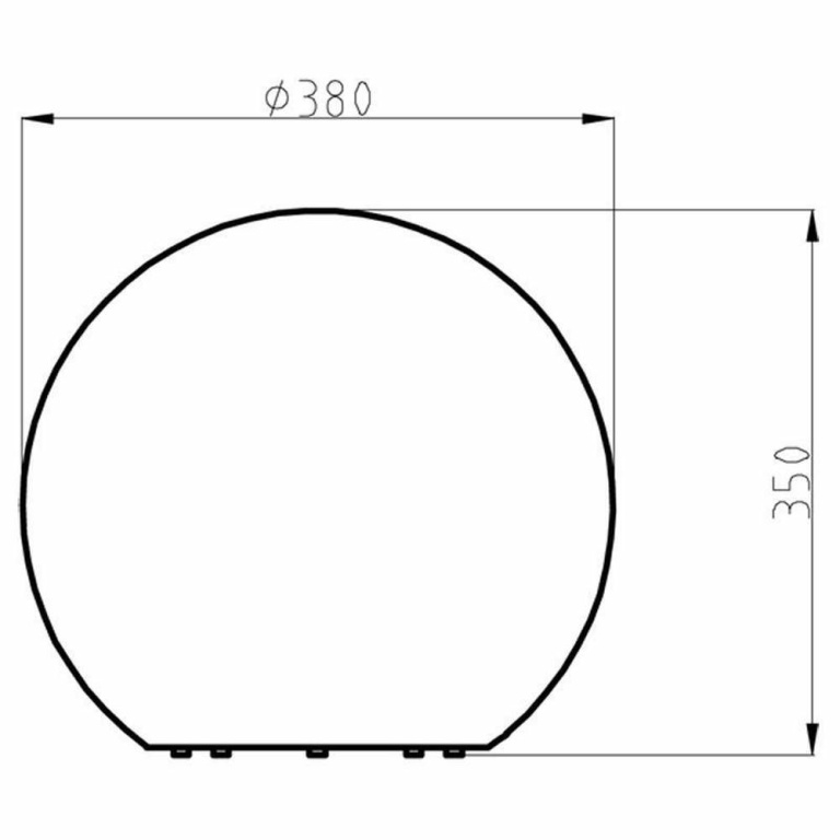 Deko-Light Kugelleuchte, Kugelleuchte 400 mm, 1x max. 23 W E27, Weiß, 220-240 V/AC, 50 / 60 Hz