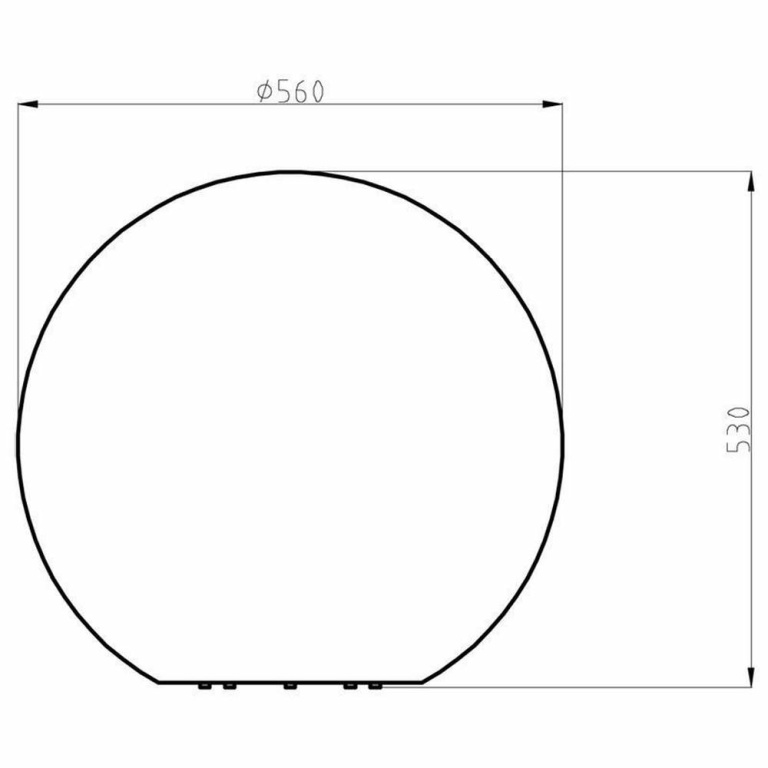 Deko-Light Kugelleuchte, Kugelleuchte 600 mm, 1x max. 23 W E27, Weiß, 220-240 V/AC, 50 / 60 Hz