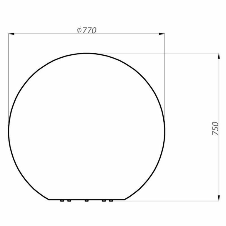 Deko-Light Kugelleuchte, Kugelleuchte 750 mm, 1x max. 23 W E27, Weiß, 220-240 V/AC, 50 / 60 Hz