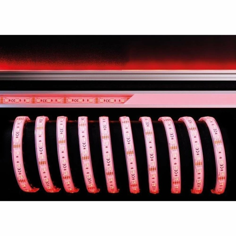 Deko-Light Stripe, Standard, SMD, 24V-13W, RGB, 5m, Silikon, Spannungskonstant, 24 V/DC