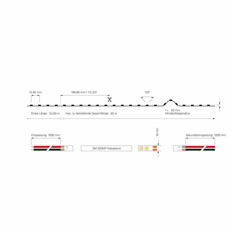 Deko-Light Stripe, Long Run, SMD, 48V-4W, 4000K, 15m, Spannungskonstant, 48 V/DC