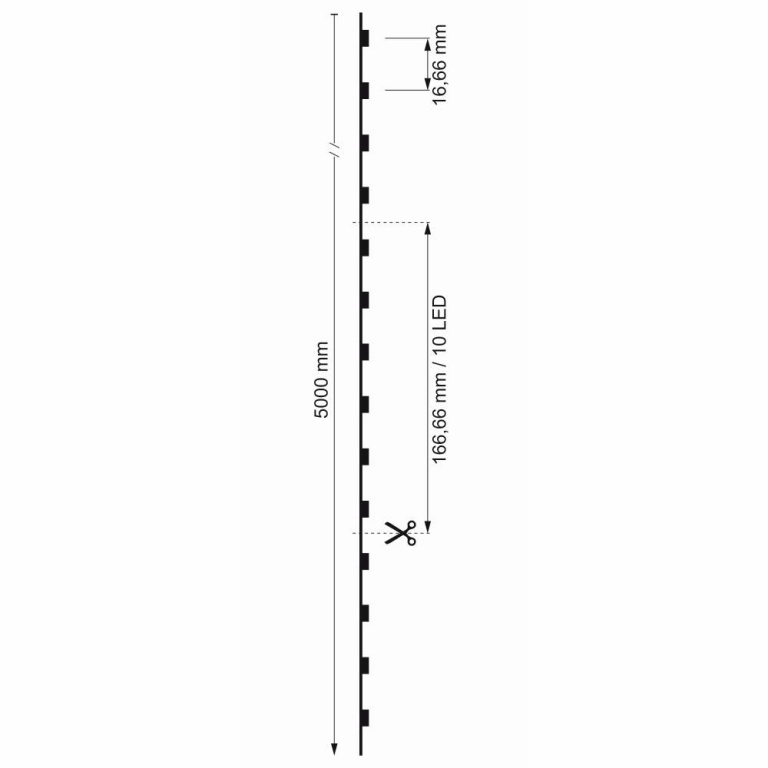 Deko-Light Stripe, Standard, SMD, 24V-16W, 4000K, 5m, Spannungskonstant, 24 V/DC