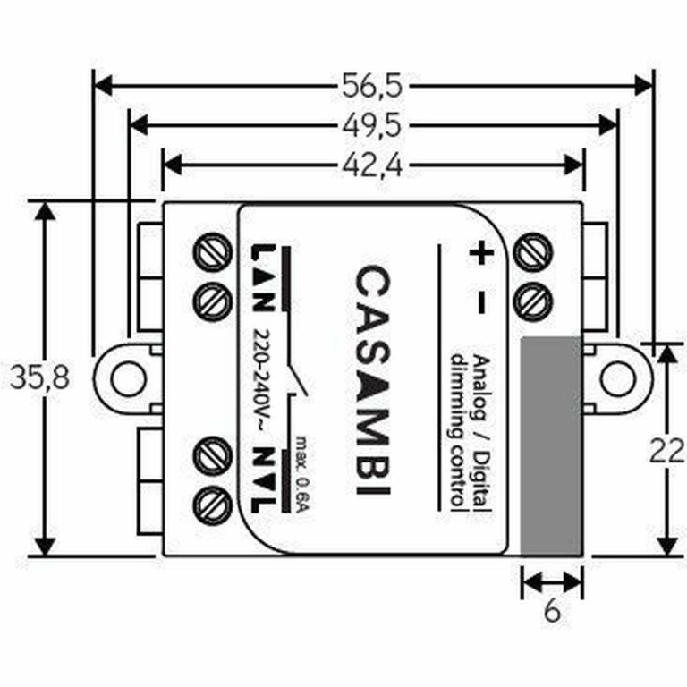 Casambi Casambi, Lichtsteuerung Komponenten, Bluetooth Controller CBU-ASD, Casambi, 220-240 V/AC, Ausgangssp