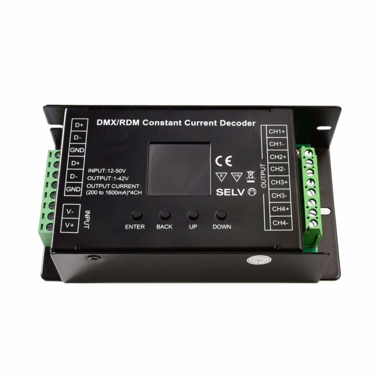 Deko-Light Deko-Light, Niedervolt DMX Dimmer (CV, DC), DMX/RDM 4 CH CC Decoder, Stromkonstant, DMX512, 240.0 W,