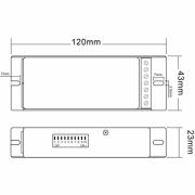 Deko-Light, Niedervolt DMX Dimmer (CV, DC), LED Dimmer R-DMX 3+1, Spannungskonstant, DMX512, 384.00