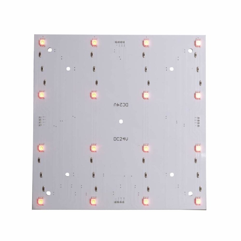 Deko-Light Modular System, Modular Panel II 166x166 mm, 5,5 W, RGB, Weiß, Spannungskonstant, 24 V/DC