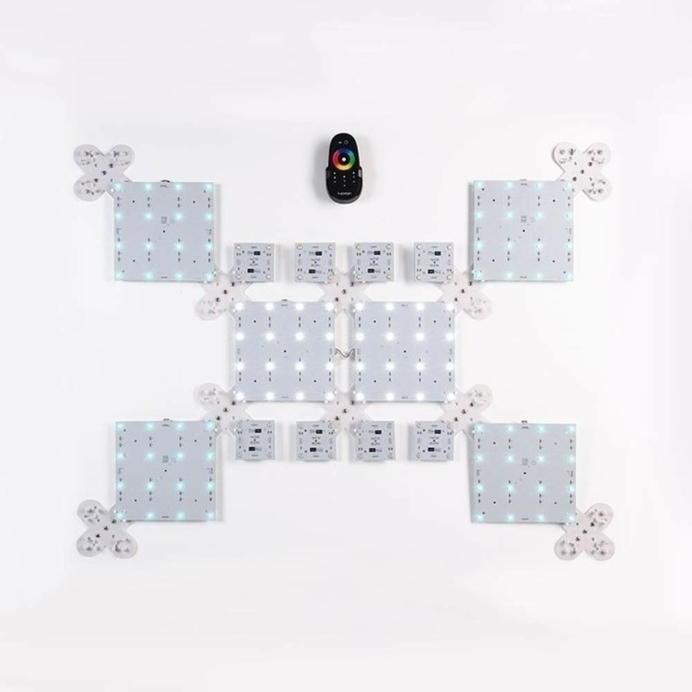 Deko-Light Modular System, Modular Panel II 166x166 mm, 5,5 W, RGB, Weiß, Spannungskonstant, 24 V/DC