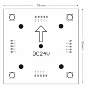 Modular System, Modular Panel II 65x65 mm, 1,8 W, RGB/3000 K, Weiß, Spannungskonstant, 24 V/DC