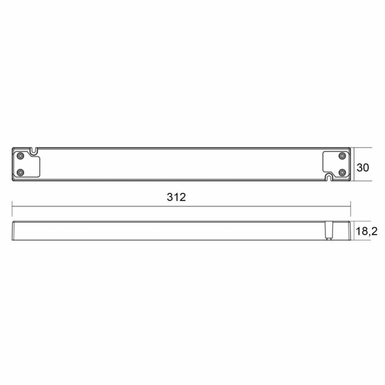 Deko-Light Deko-Light, Netzgerät (CV, DC), LONG-FLAT, CV, LT-100-12, Spannungskonstant, 100.0 W, 220-240 V/AC,