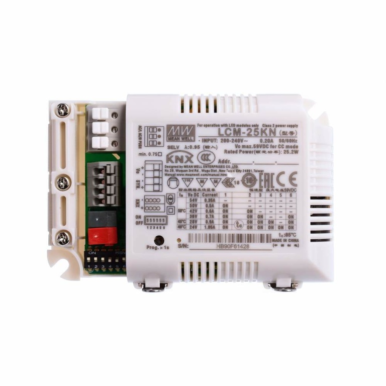 Meanwell Meanwell, Netzgerät (CC, DC) dimmbar, DIM, Multi CC, LCM-25KN - KNX, Stromkonstant, KNX, 18,9 W / 25