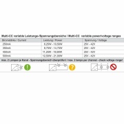 Deko-Light, Netzgerät (CC, DC), Multi CC, PRO-UA420-W Schienensystem 3-Phasen 230V, Stromkonstant, 6