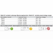 Deko-Light, Netzgerät (CC, DC), Multi CC, PRO-UA430-W Schienensystem 3-Phasen 230V, Stromkonstant, 1