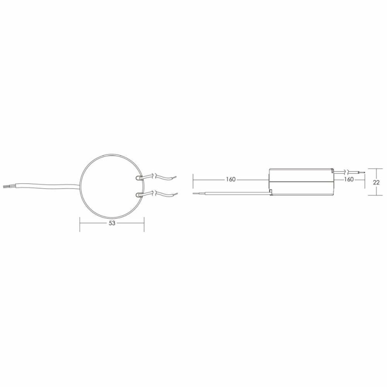 Deko-Light Deko-Light, Netzgerät (CC, DC), ROUND, CC, RS350mA/8W, Stromkonstant, 3,2-8,0 W, 100-240 V/AC, Ausga