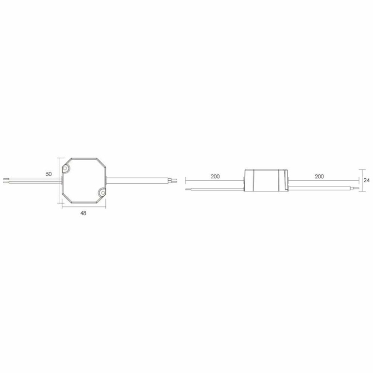 Deko-Light Deko-Light, Netzgerät (CV, DC), OCTO, CV, Mini 24V/12W, Spannungskonstant, 12.0 W, 220-240 V/AC, Aus