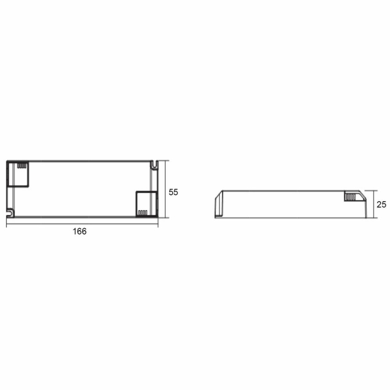  Netzgerät (CC, DC) dimmbar, BASIC, DIM, CC, D090040NTF/40W, Stromkonstant, Mit Phasenabschnittsdimme