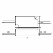 Ersatzteil, Q6-350mA-10W, Tiefe: 70 mm, Breite: 34.5 mm, Höhe: 22 mm, 10.00 W