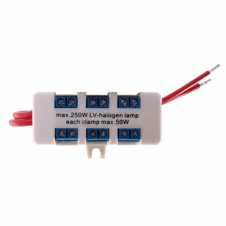 HEP Elektrisches Montagezubehör, Niedervolt Schraubverteiler 6-fach, Tiefe: 63.5 mm, Breite: 26 mm