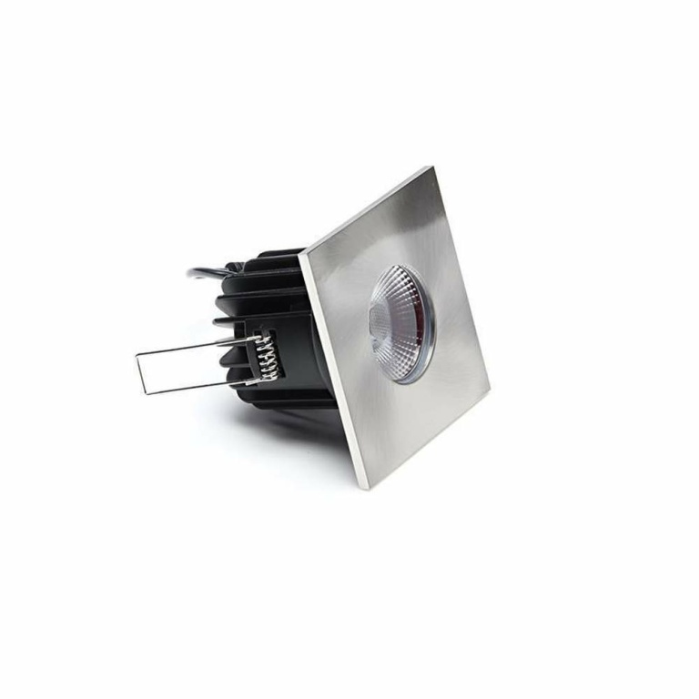 Deko-Light Mechanisches Systemzubehör, Abdeckung Silbersatiniert eckig für COB 68 IP65 + Mizar II, Tiefe: 83 mm