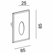 Mechanisches Systemzubehör, Abdeckung silber grau rund für Light Base COB Indoor (563000), Tiefe: 85