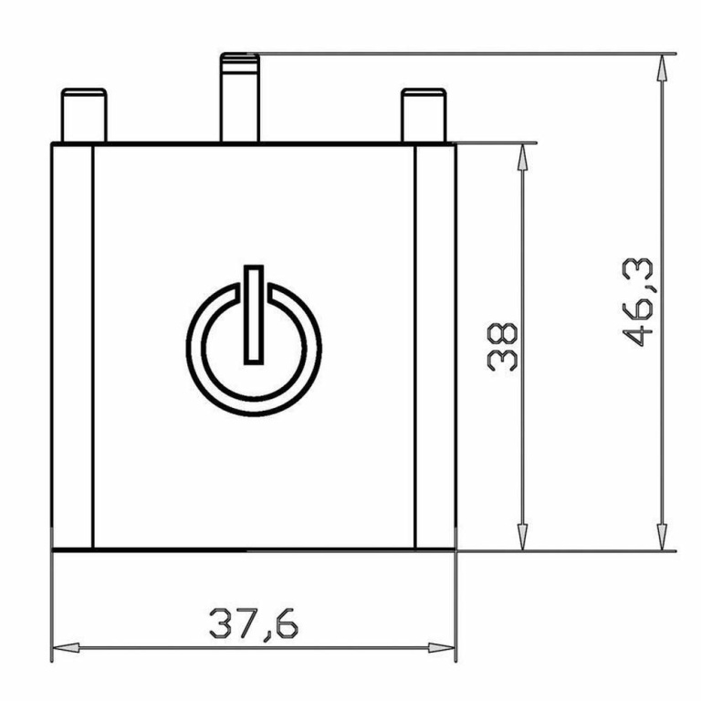 Deko-Light Elektrisches Systemzubehör , Touch Dimmer Mia, schwarz, Tiefe: 38 mm, Breite: 37.6 mm, Höhe: 7.62 mm