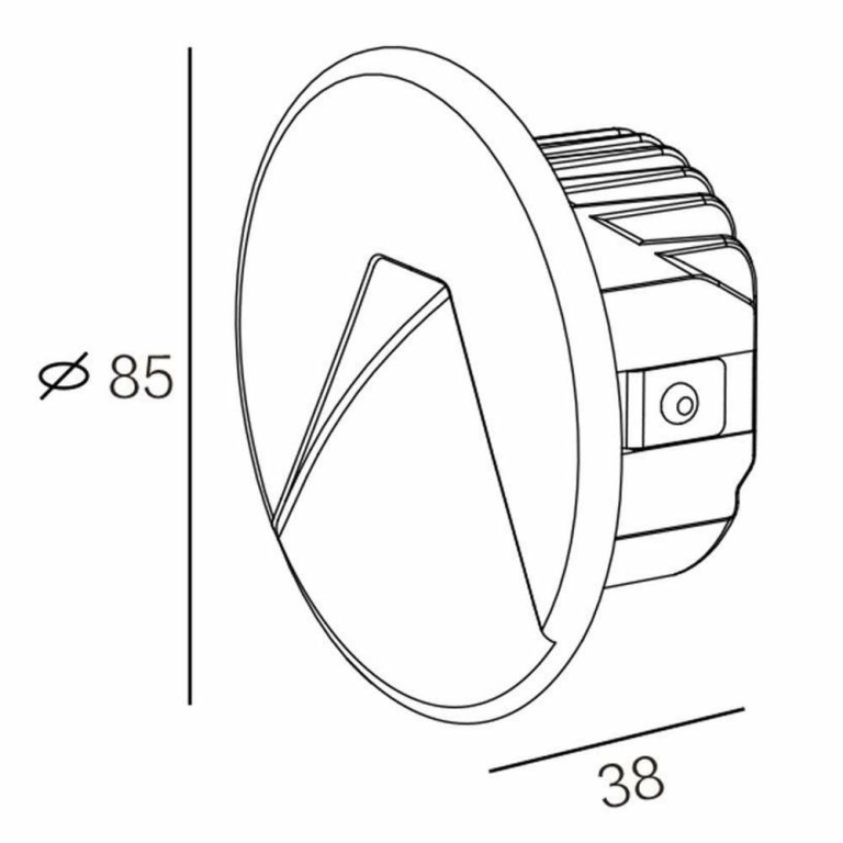 Deko-Light Mechanisches Systemzubehör, Abdeckung weiß rund für Light Base COB Indoor (563000), Höhe: 38 mm, Dur