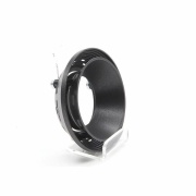 Mechanisches Systemzubehör, Reflektor Ring II Schwarz für Serie Uni, Höhe: 31 mm, Durchmesser: 89 mm