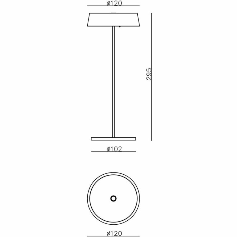 Deko-Light Mechanisches Systemzubehör, Standfuß für Magnetleuchte Miram Weiß, Höhe: 270 mm, Durchmesser: 102 mm