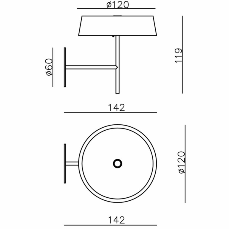 Deko-Light Mechanisches Systemzubehör, Wandhalter für Magnetleuchte Miram Weiß, Breite: 85 mm, Höhe: 96 mm