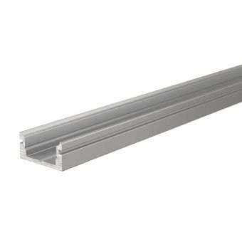 Deko-Light Profil, U-Profil flach AU-01-08, 8 - 9,3 mm LED Stripes, Aluminium, Silber, Eloxiert, Tiefe: 1000 mm