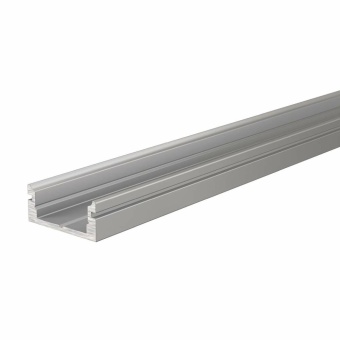 Deko-Light Profil, U-Profil flach AU-01-10, 10 - 11,3 mm LED Stripes, Aluminium, Silber, Eloxiert, Tiefe: 1000