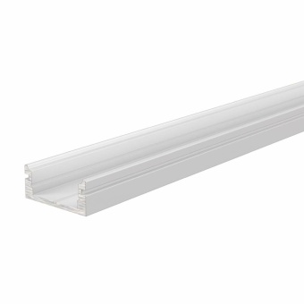 Deko-Light Profil, U-Profil flach AU-01-10, 10 - 11,3 mm LED Stripes, Aluminium, Weiß, Tiefe: 2000 mm, Breite: