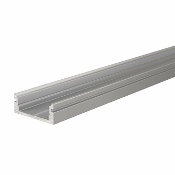 Deko-Light Profil, U-Profil flach AU-01-12, 12 - 13,3 mm LED Stripes, Aluminium, Silber, Eloxiert, Tiefe: 1000