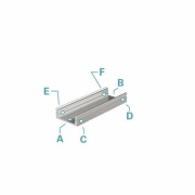 Profil, U-Profil flach AU-01-12, 12 - 13,3 mm LED Stripes, Aluminium, Silber, Eloxiert, Tiefe: 3000