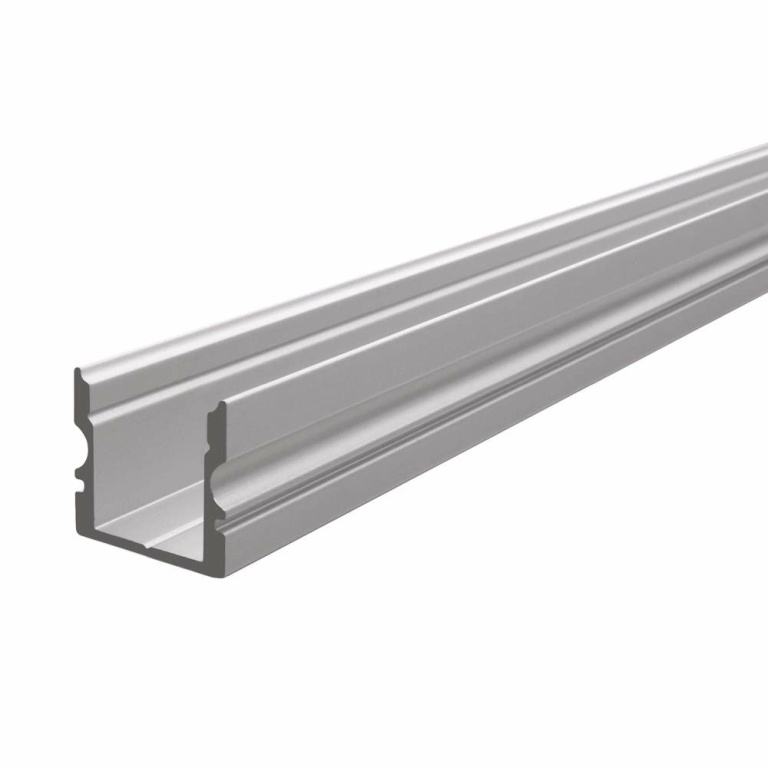 Deko-Light Profil, U-Profil hoch AU-02-10, 10 - 11,3 mm LED Stripes, Aluminium, Silber, Eloxiert, Tiefe: 2000 m