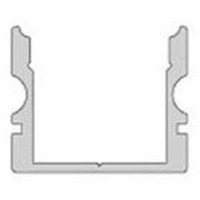 Profil, U-Profil hoch AU-02-12, 12 - 13,3 mm LED Stripes, Aluminium, Silber, Eloxiert, Tiefe: 2000 m