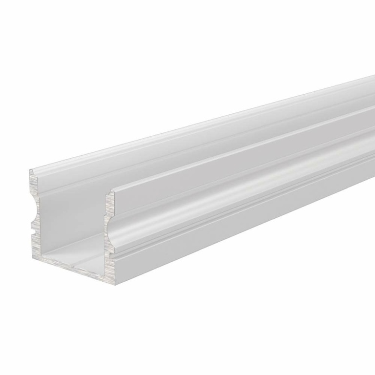 Deko-Light Profil, U-Profil hoch AU-02-12, 12 - 13,3 mm LED Stripes, Aluminium, Weiß, Tiefe: 2000 mm, Breite: 1