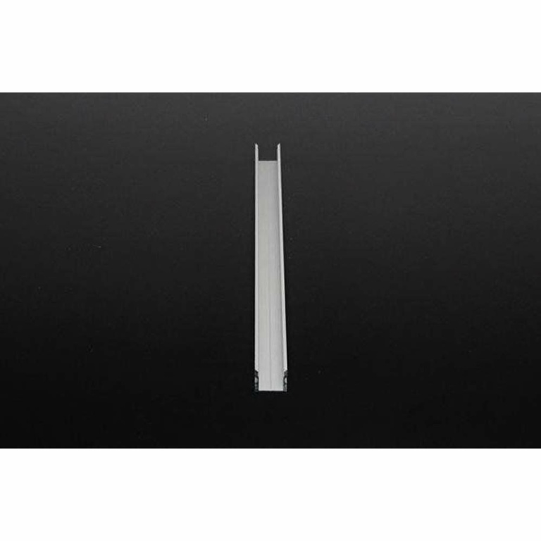 Deko-Light Profil, U-Profil hoch AU-02-12, 12 - 13,3 mm LED Stripes, Aluminium, Silber, Gebürstet, Tiefe: 2000