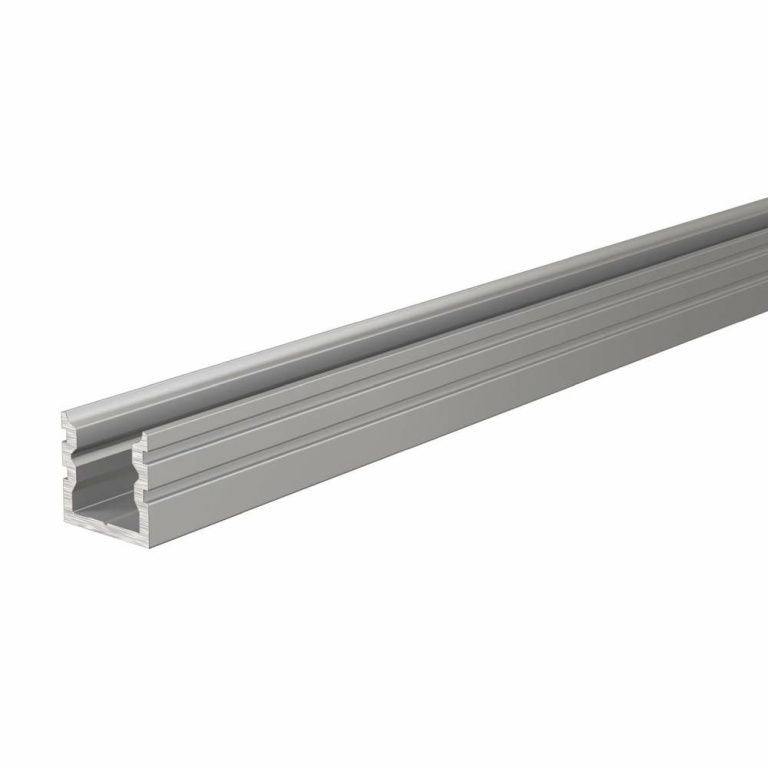 Deko-Light Profil, U-Profil hoch AU-02-05, 5 - 5,7 mm LED Stripes, Aluminium, Silber, Eloxiert, Tiefe: 1000 mm,