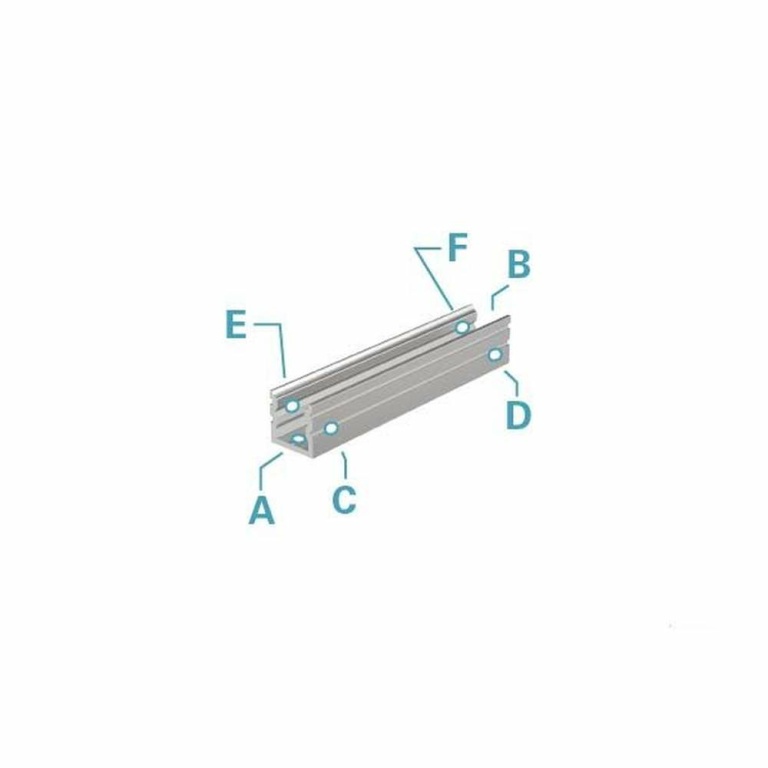 Deko-Light Profil, U-Profil hoch AU-02-05, 5 - 5,7 mm LED Stripes, Aluminium, Weiß, Tiefe: 2000 mm, Breite: 9 m