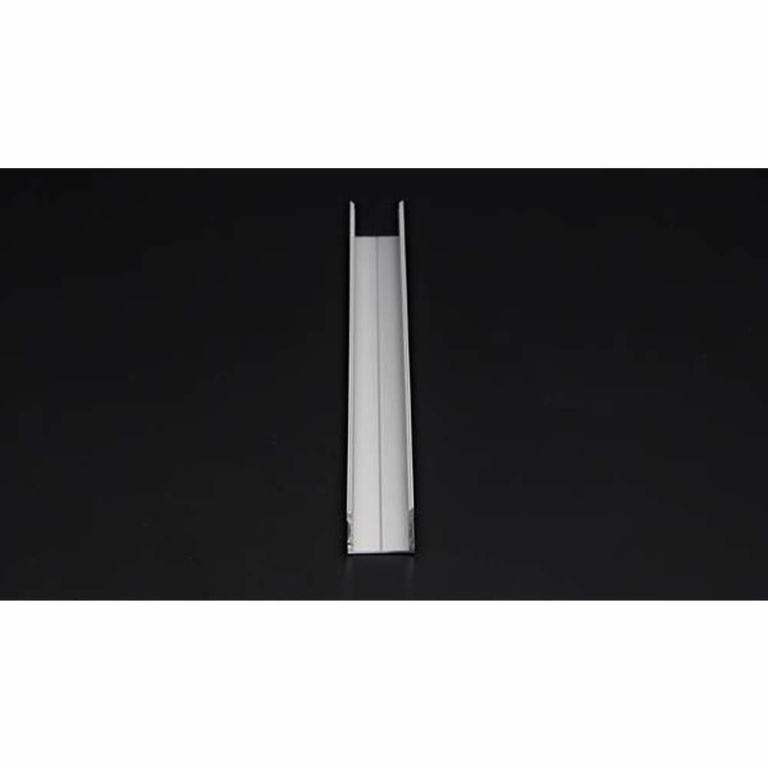 Deko-Light Profil, U-Profil hoch AU-02-20, 20 - 21,3 mm LED Stripes, Aluminium, Silber, Eloxiert, Tiefe: 2000 m