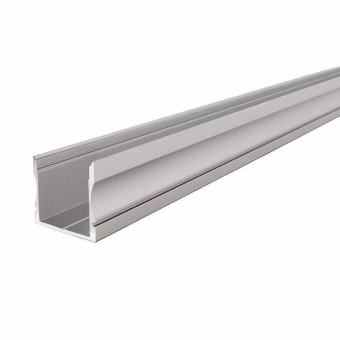 Deko-Light Profil, U-Profil hoch AU-02-20, 20 - 21,3 mm LED Stripes, Aluminium, Silber, Eloxiert, Tiefe: 3000 m